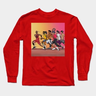 BASKETBALLART - GOAT OF THE GOAT Long Sleeve T-Shirt